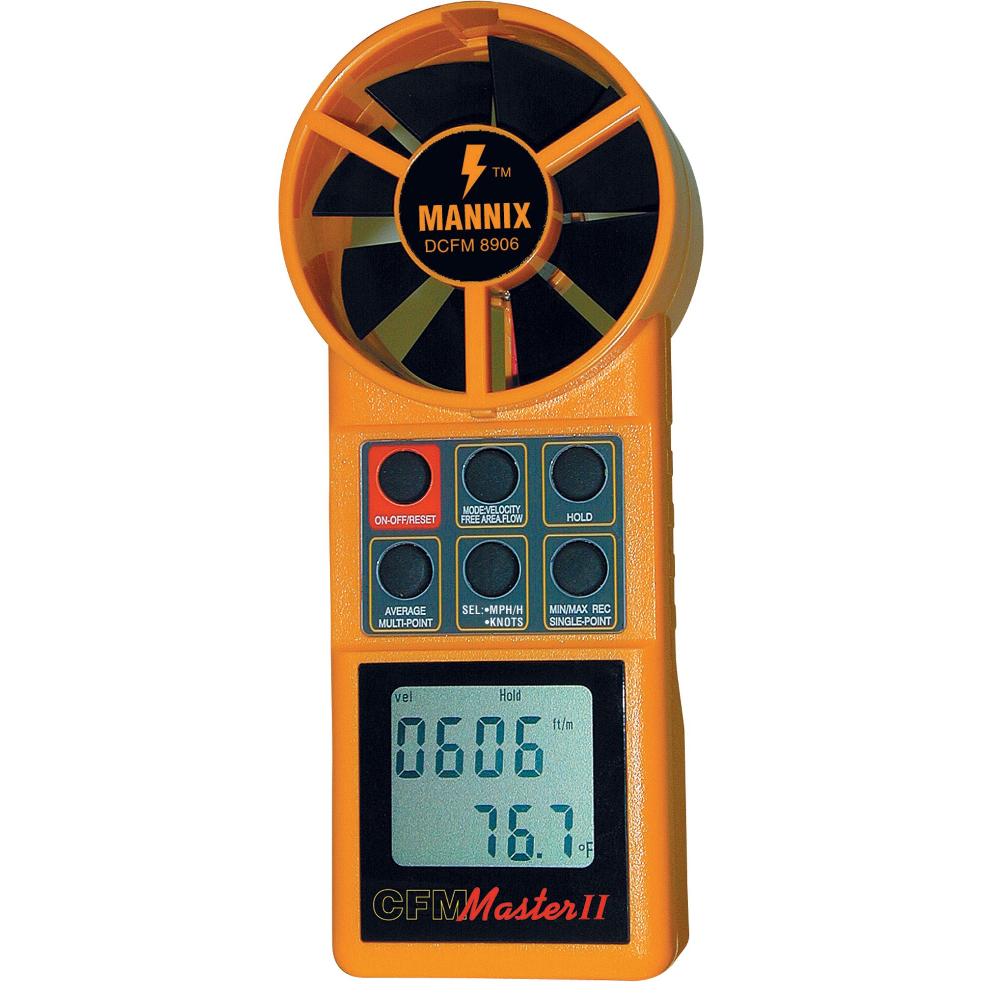 Mannix Digital CFM Thermo Anemometer Northern Tool